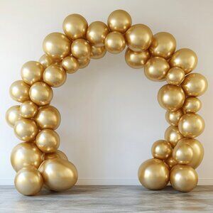 New 150-piece Metallic Gold Balloons
